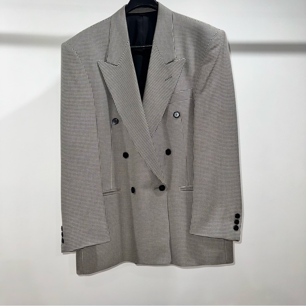 Turbulence Black and White Houndstooth Blazer